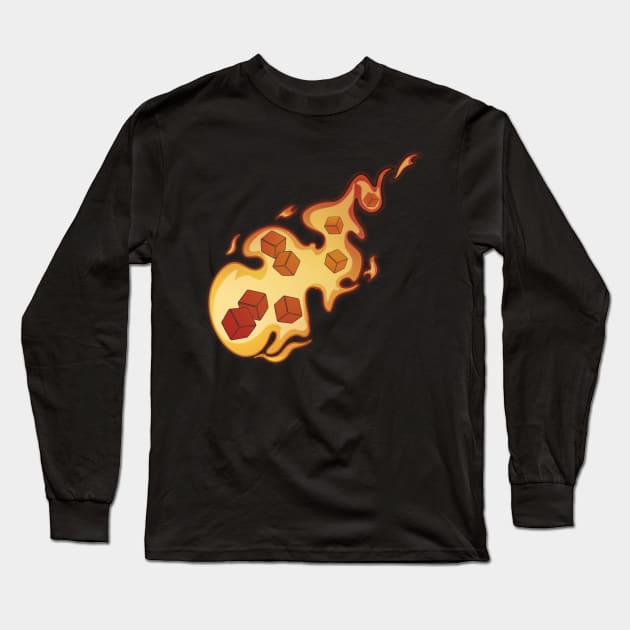 Fireball Long Sleeve T-Shirt by CrowleyCreations